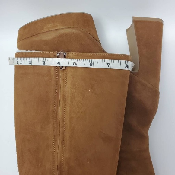 Steve Madden Groove Chestnut Suede Knee High Platform Heel Boots Size 11 M - Picture 4 of 12